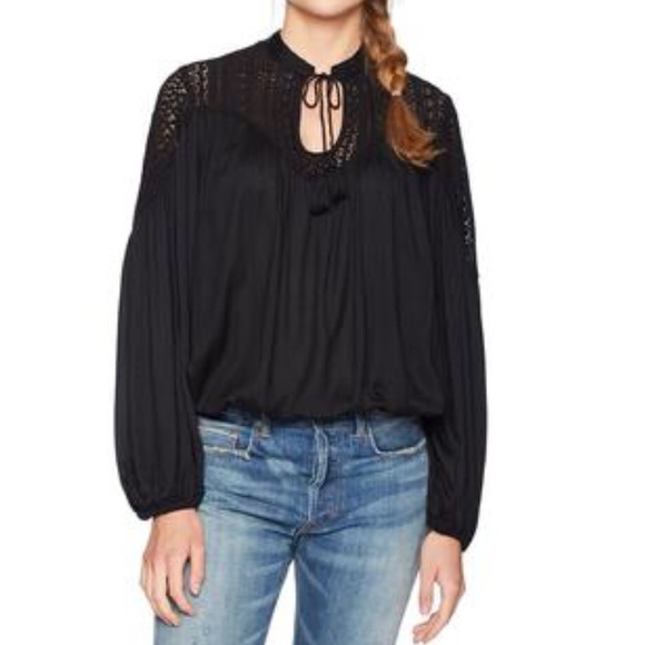 Lucky Brand Tops - Lucky Brand Lace Peasant Top